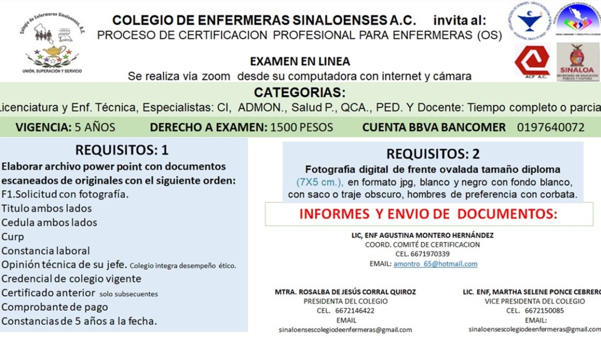 Proceso de certificación profesional para enfermeras